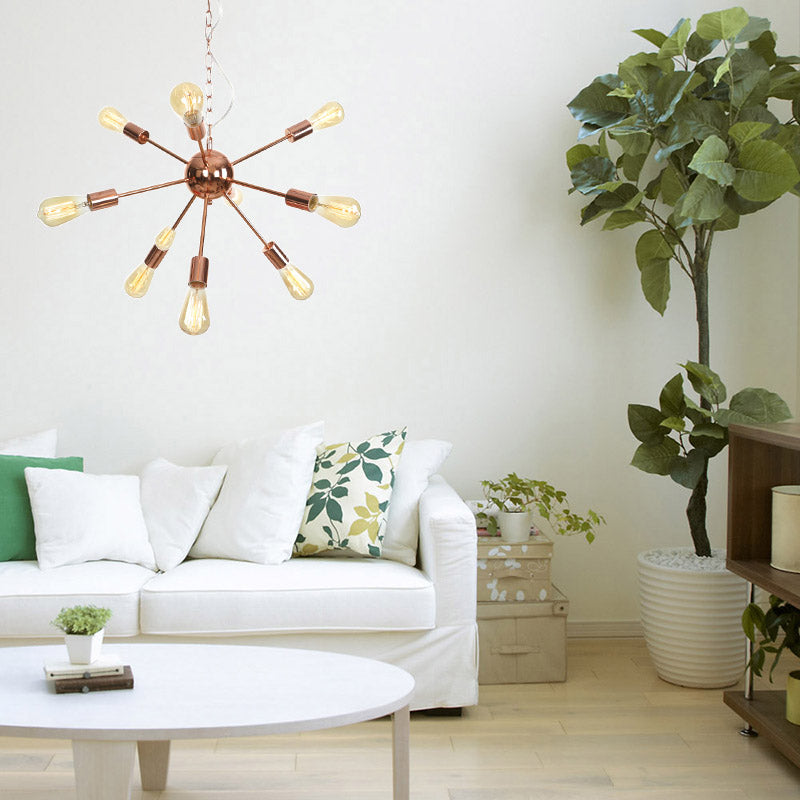 LOFOB 9-Light Antique Glod Chandeliers