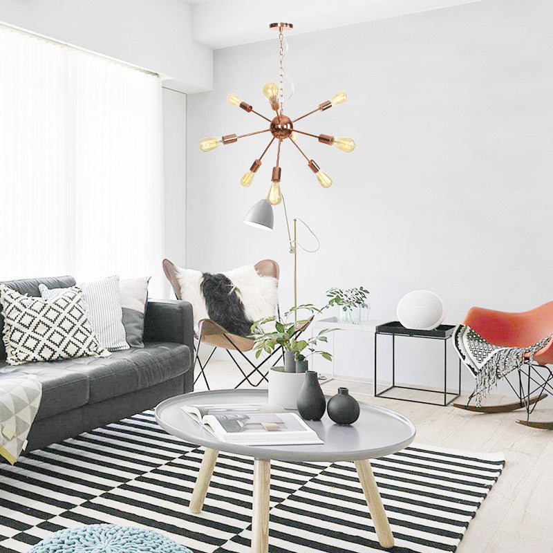 LOFOB 9-Light Antique Glod Chandeliers