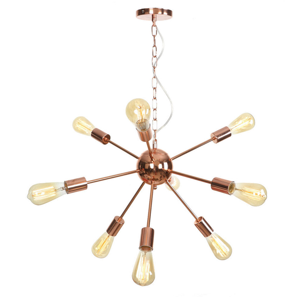 LOFOB 9-Light Antique Glod Chandeliers